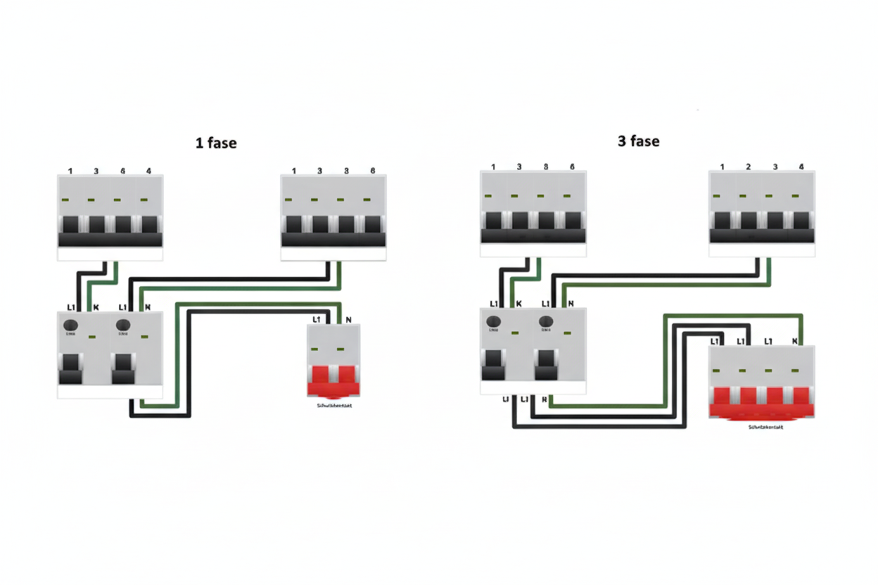 1-fase vs 3-fase uitleg kirlak elektro laadpaal